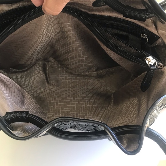COLE HAAN Woven Leather Bag EUC! - Picture 10 of 13